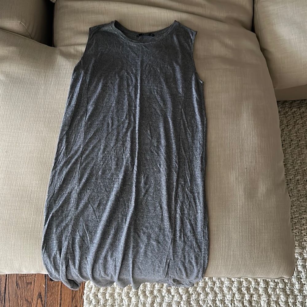 Mango midi dress with slits.